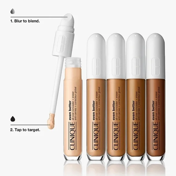 🆕 CLINIQUE Even Better All-Over Concealer + Eraser WN 118 AMBER NIB - Picture 2 of 13